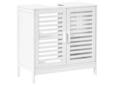 Servantskap MISSOULA 60 cm Bambus Hvit v:8448823