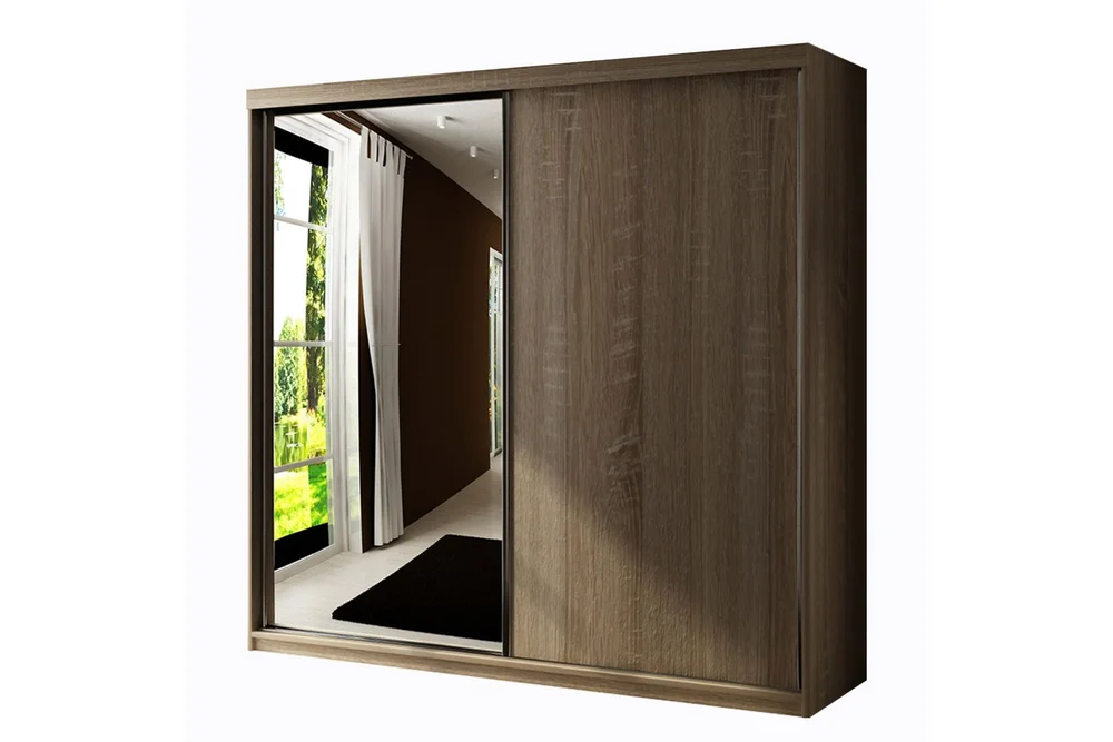 Dunkra Garderobeskap Med Speil 200x200 cm v:5994040