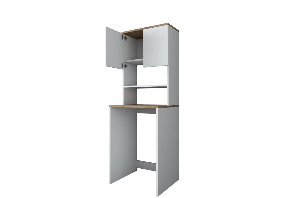 Caronti Baderomsskap 65x183,6 cm Hvit/Brun v:8529567