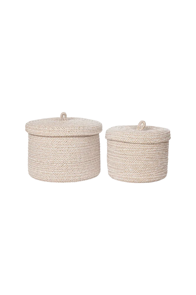 Kurv Sebal sett med 2 stk. – Beige – Dekor | m v:717224 Kurv Sebal sett med 2 stk. – Beige – Dekor | m v:717224