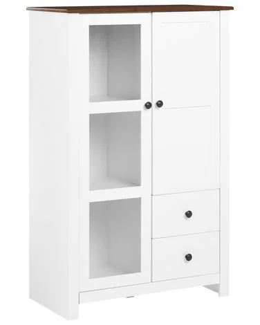 Vitrineskap PIMBA 80 cm Hvit v:2992830 Vitrineskap PIMBA 80 cm Hvit v:2992830