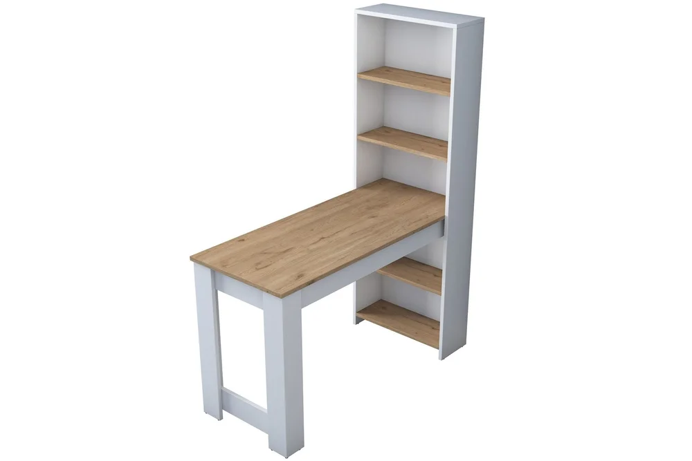 Jaan Skrivebord 53,8×120 cm Hvit/Brun v:5311922 Jaan Skrivebord 53,8×120 cm Hvit/Brun v:5311922