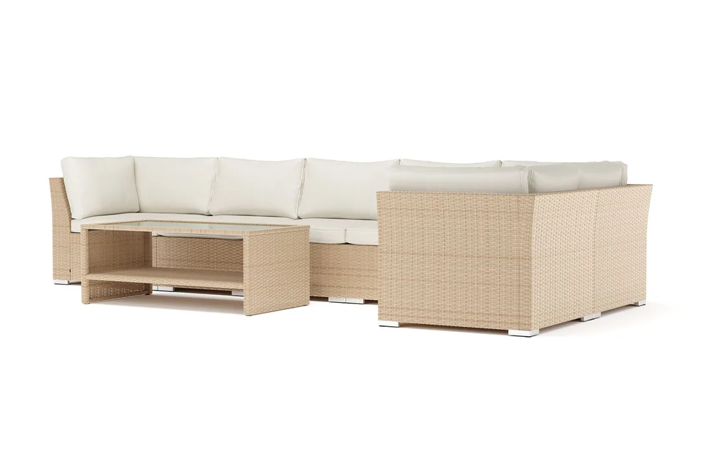 Wisconsin utendørs L-sofa 6-seters vendbar v:2244952
