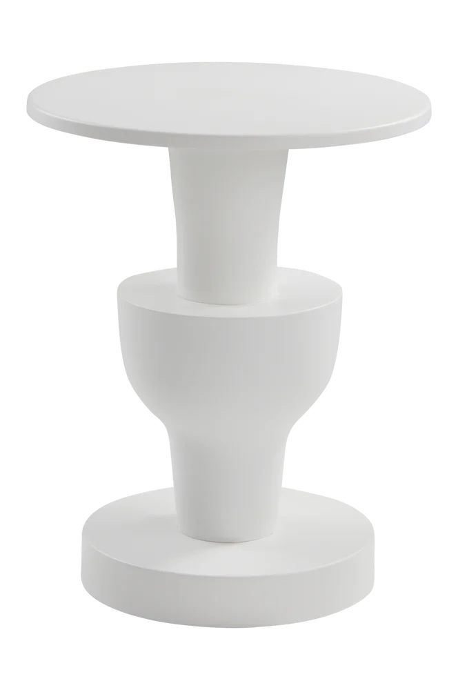 BRANFORD sidebord, diameter 41 cm – Hvit m v:9878296 BRANFORD sidebord, diameter 41 cm – Hvit m v:9878296