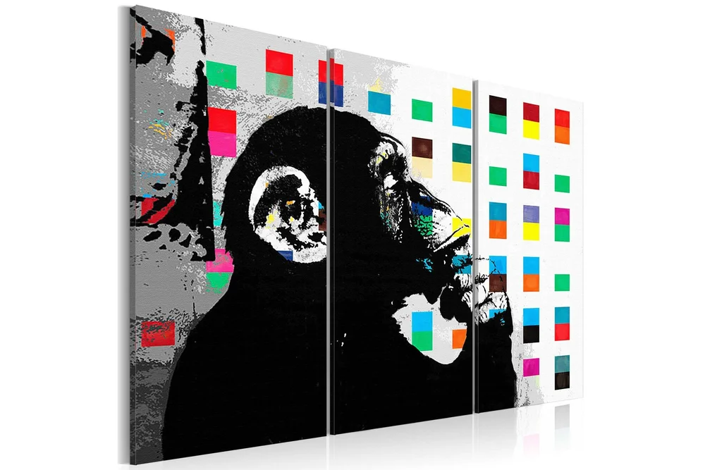 Bilde The Thinker Monkey By Banksy 90x60 v:9324710