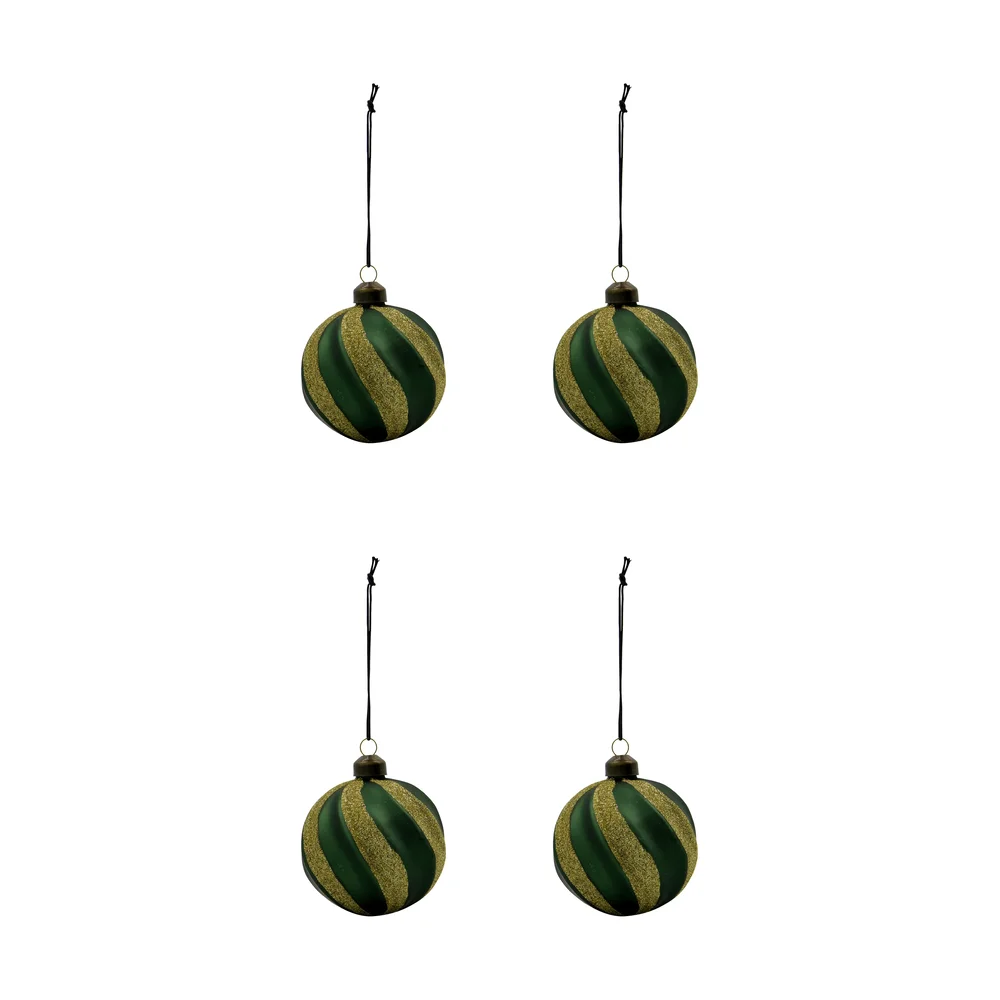 Swirl julekule 4-pk v:1674237 Swirl julekule 4-pk v:1674237