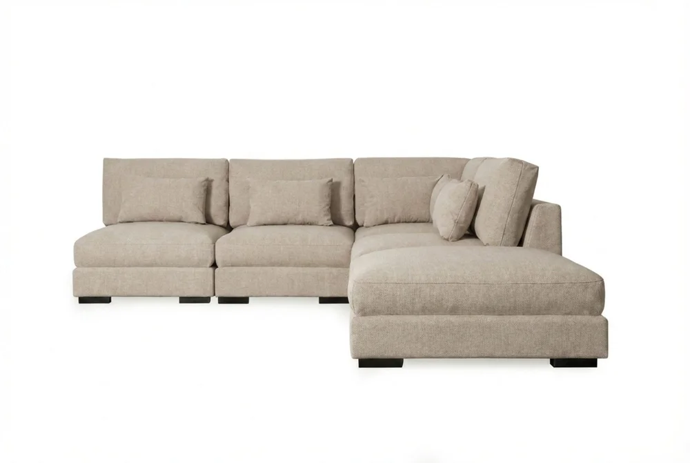 Dubai sjeselongsofa venstre ekstra dyp i Chenille v:1378552