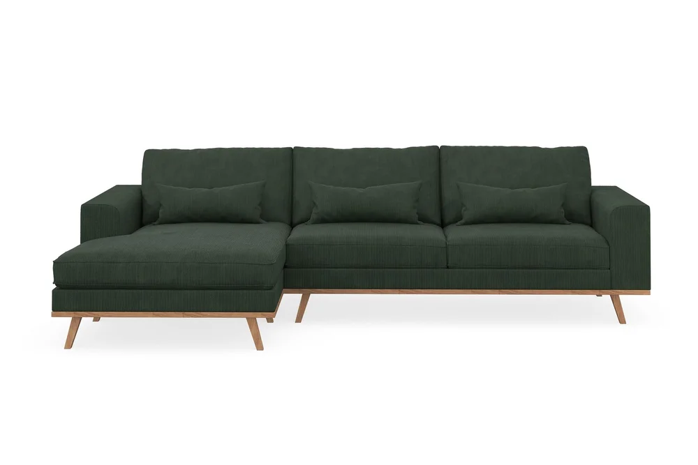 Copenhagen 4-seters Venstrevendt L-formet Divansofa i Manchester v:8389415