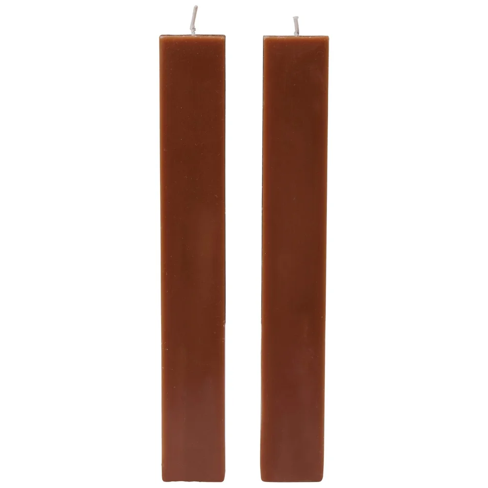 Burren Søylelys Bronsefarget 2-pk v:8624615