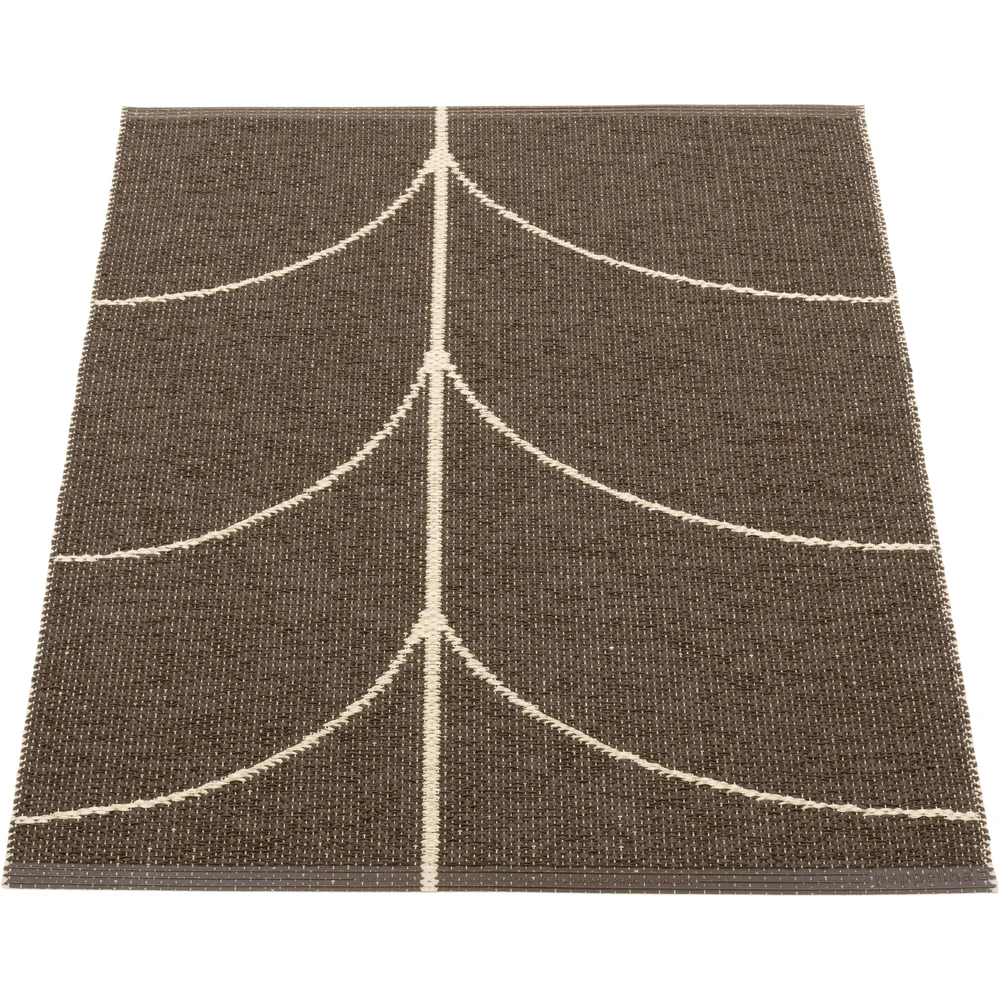 Leif Plastmatte Dark Brown / Cream, 70×90 cm v:1611272