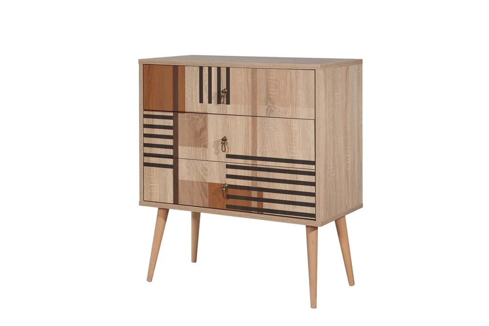 Bertoaria Kommode 80x89 cm Brun v:5089391