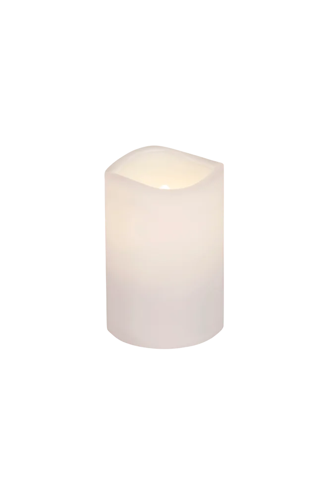 PETE kubbelys LED høyde 11,5 cm - Hvit - Dekor | m v:9338191