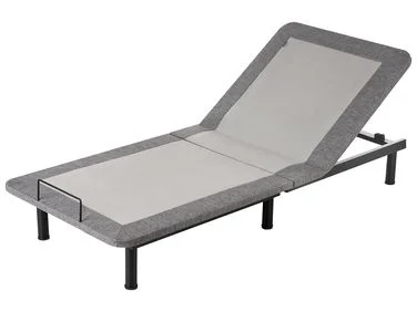 Elektrisk justerbar sengeramme BRUNOY 80 x 200 cm Grå v:1058338