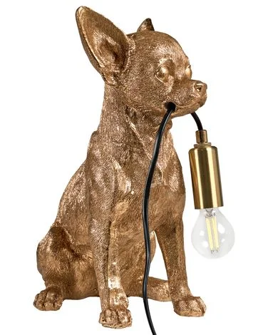 Bordlampe Hund ROCCO Gull v:8373868 Bordlampe Hund ROCCO Gull v:8373868