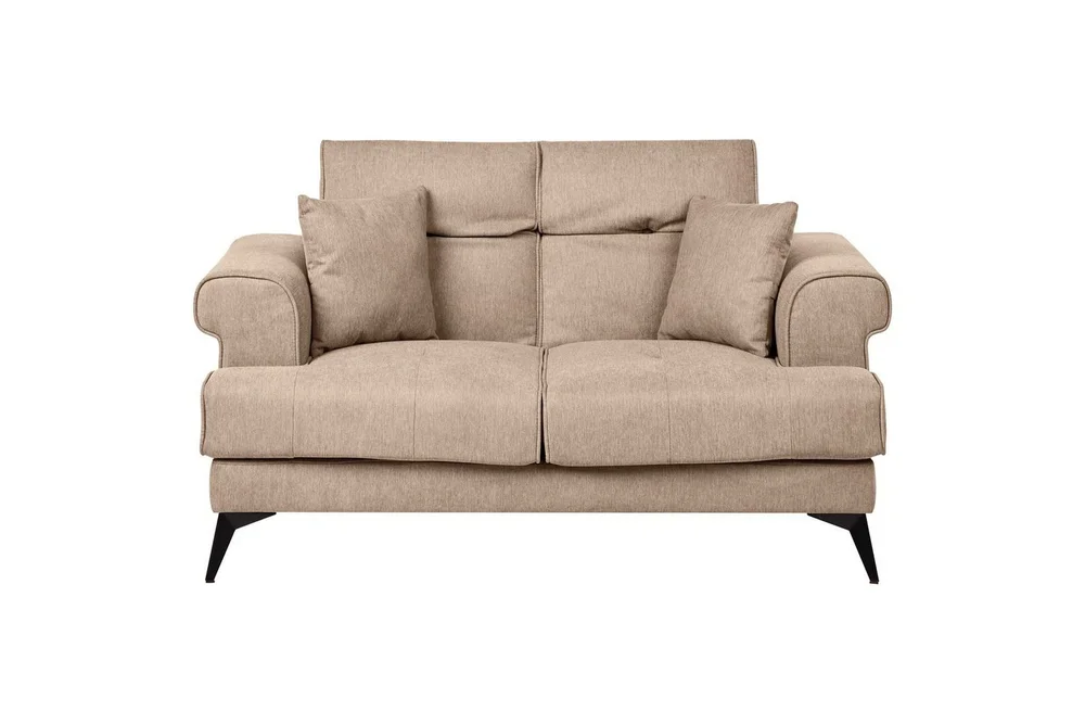 2-sitssoffa Beliani Skive Beige Brown v:1780792 2-sitssoffa Beliani Skive Beige Brown v:1780792