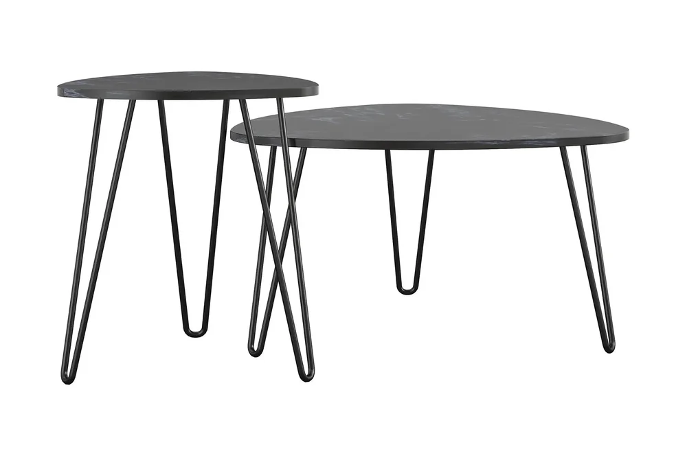 AtHena Settbord Svart/Marmormønster v:7385211 AtHena Settbord Svart/Marmormønster v:7385211
