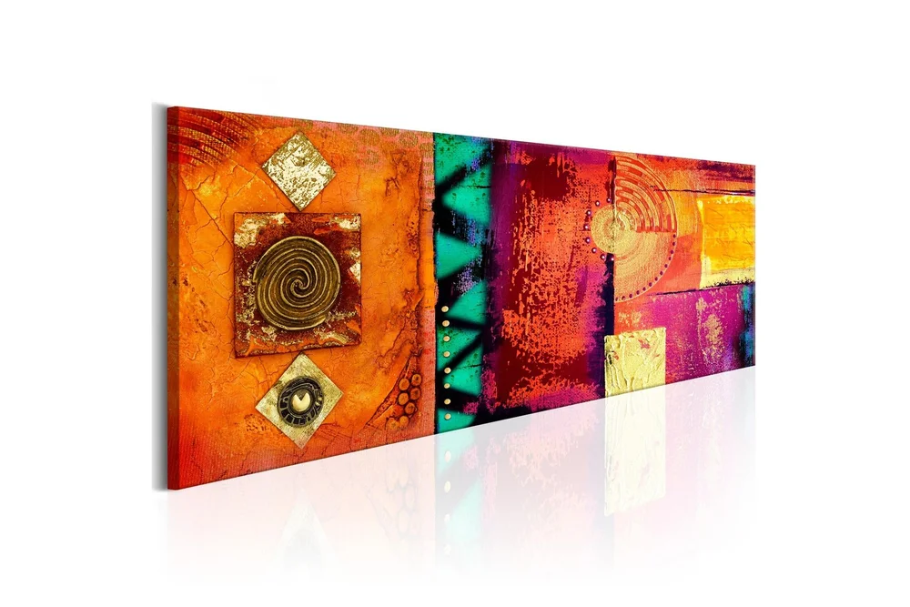 Bilde Orange Abstraction 120x40 v:4446139