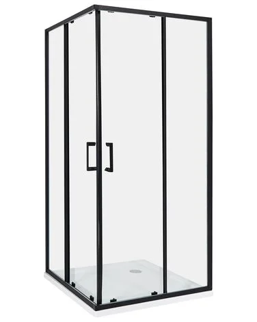 Dusjkabinett TELA 90 x 90 x 185 cm Svart v:4040017 Dusjkabinett TELA 90 x 90 x 185 cm Svart v:4040017