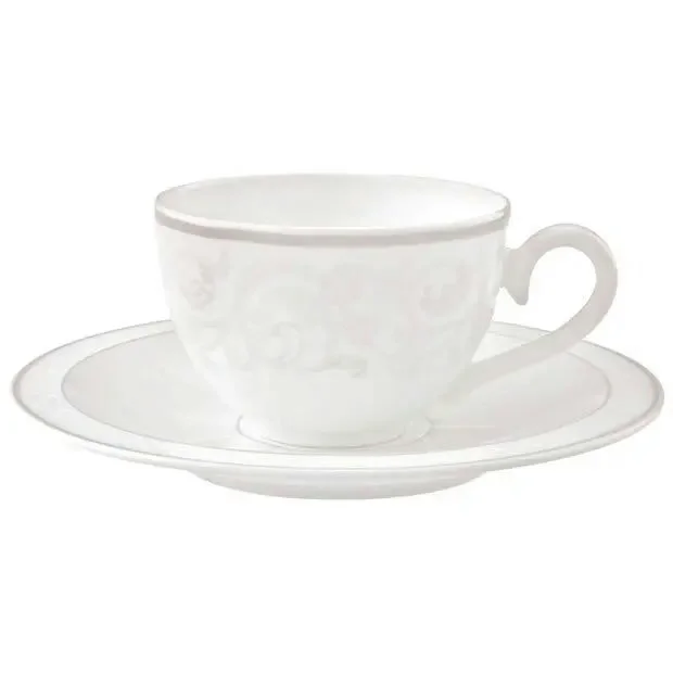 Gray Pearl Kaffekopp med Tallerken v:6014355