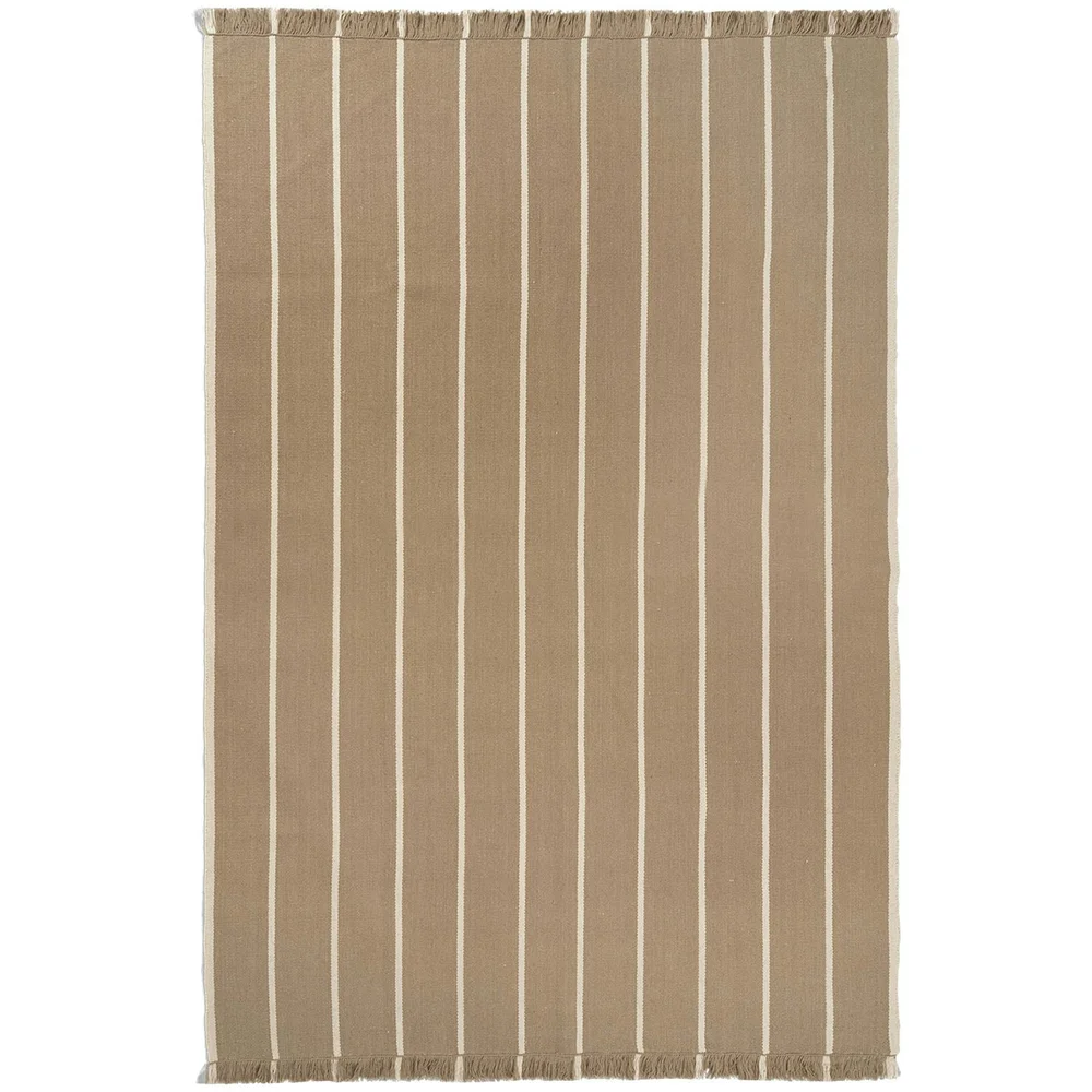 Calm Kelim Teppe 200×300 cm Off-white / Dark Sand v:8959729 Calm Kelim Teppe 200×300 cm Off-white / Dark Sand v:8959729