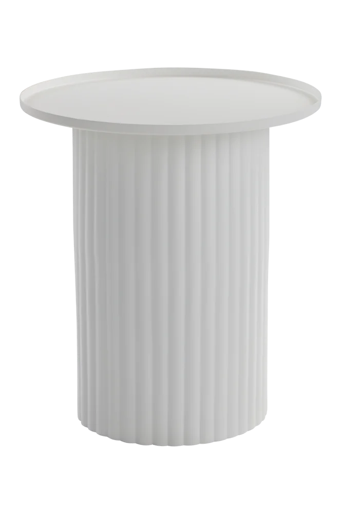 MEDINA sidebord, diameter 45,5 cm – Hvit m v:9921610 MEDINA sidebord, diameter 45,5 cm – Hvit m v:9921610