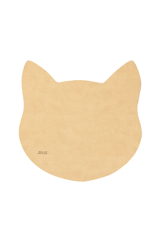 Glassbrikke katt L – Beige m v:3635912 Glassbrikke katt L – Beige m v:3635912