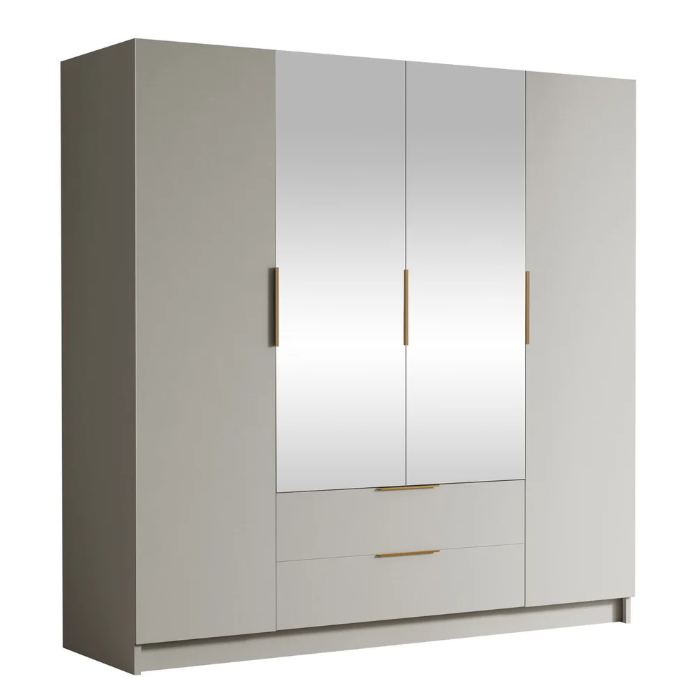 Kelros Garderobeskapeskap med speil 200×216 cm v:2912793 Kelros Garderobeskapeskap med speil 200×216 cm v:2912793