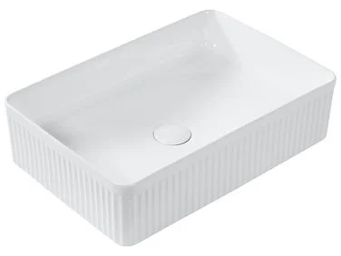 Benkeservant GELDO 50 x 34 cm Keramikk Hvit v:4736362