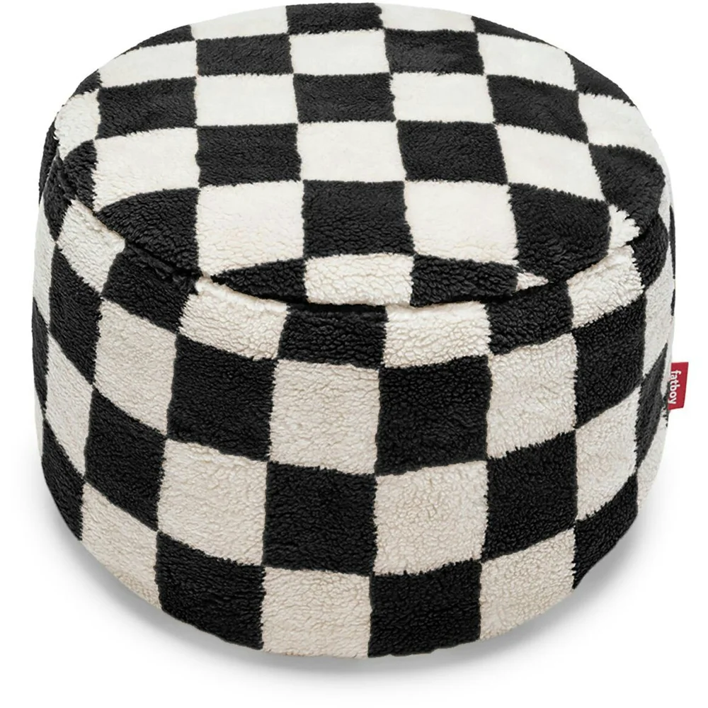 Point Teddy Chess Puff, Sort / Ecru v:4232783 Point Teddy Chess Puff, Sort / Ecru v:4232783