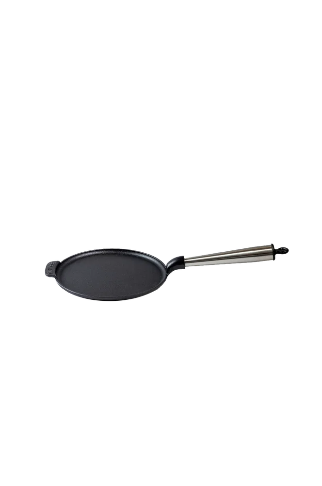 Pannekakejern i støpejern diameter 23 cm – Svart – Kjøkken & husholdning | m v:507149