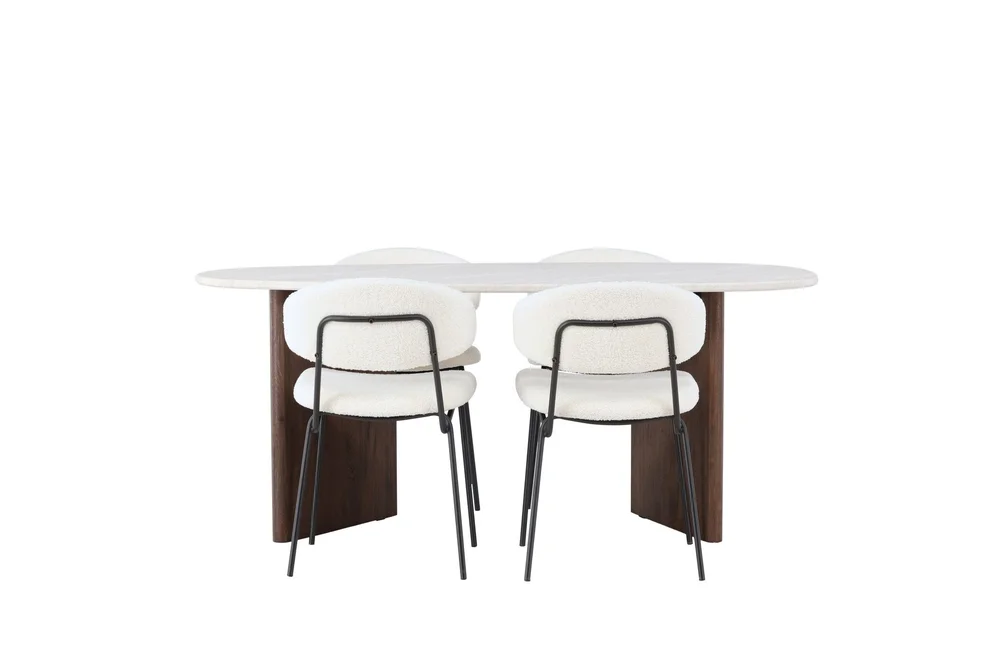 Grönvik Matgruppe 180 cm Oval med 4 Chico Stoler v:3638970