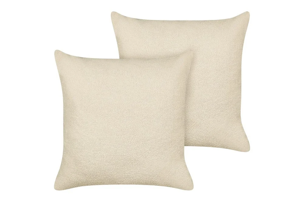 Pynteputer Leuzea sett med 2 Beige, 60×60 cm v:1784406 Pynteputer Leuzea sett med 2 Beige, 60×60 cm v:1784406