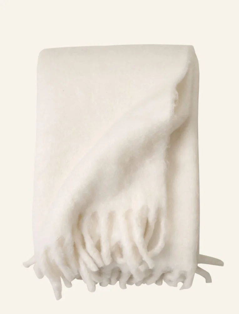 Pledd hvit – 130×170 cm v:684576