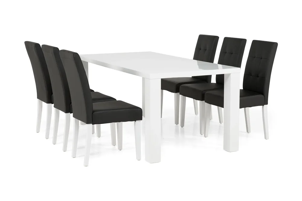 Cibus Spisegruppe med 6 Viktor Stoler v:1757543 Cibus Spisegruppe med 6 Viktor Stoler v:1757543
