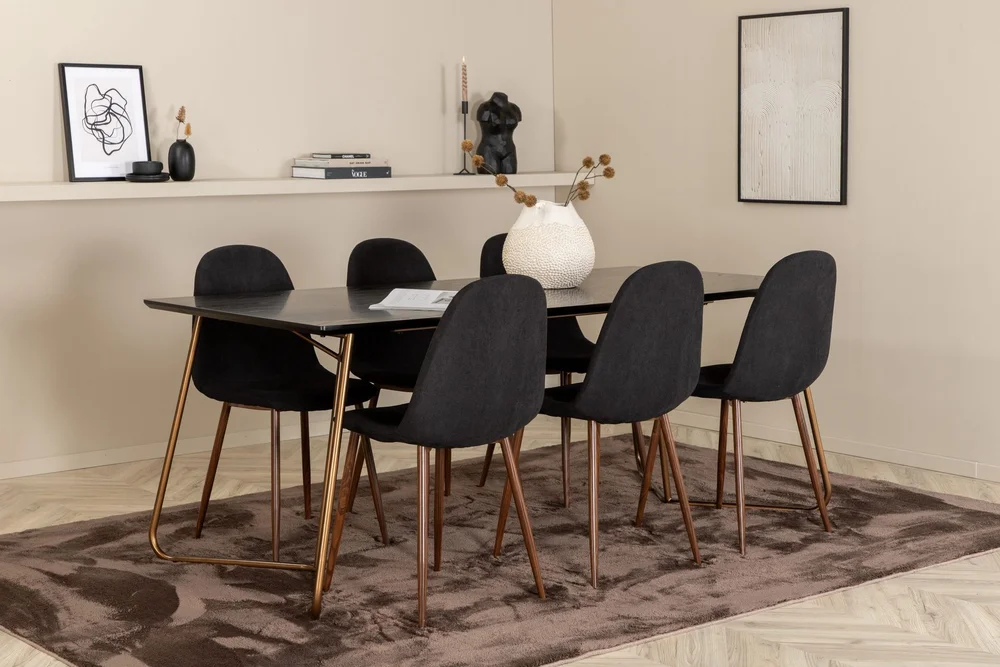 Pipi Spisegruppe 190 cm inkl. 6 Pontus Stoler v:9765123
