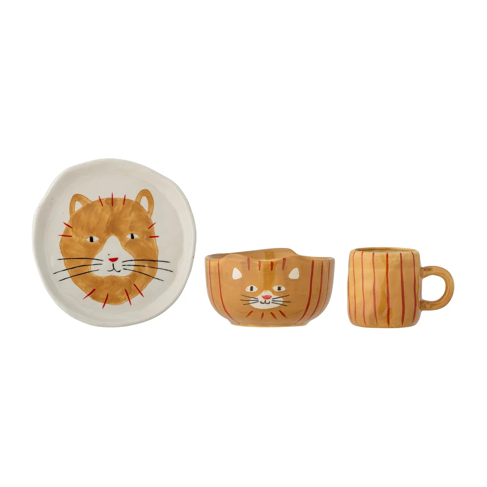 Kittie barneservise steingods 3 deler v:9532501 Kittie barneservise steingods 3 deler v:9532501