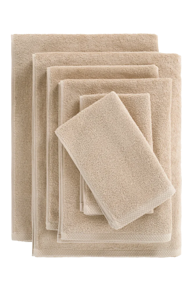 DARCY håndklesett i 6-pack – Beige – Tekstiler | m v:4225217