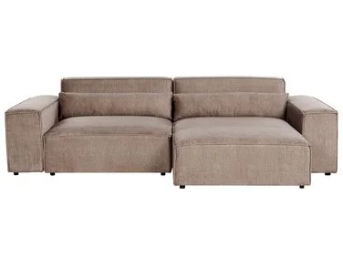 Modulær hjørnesofa 3-seter HELLNAR Lysebrun Venstrevendt v:1072211 Modulær hjørnesofa 3-seter HELLNAR Lysebrun Venstrevendt v:1072211