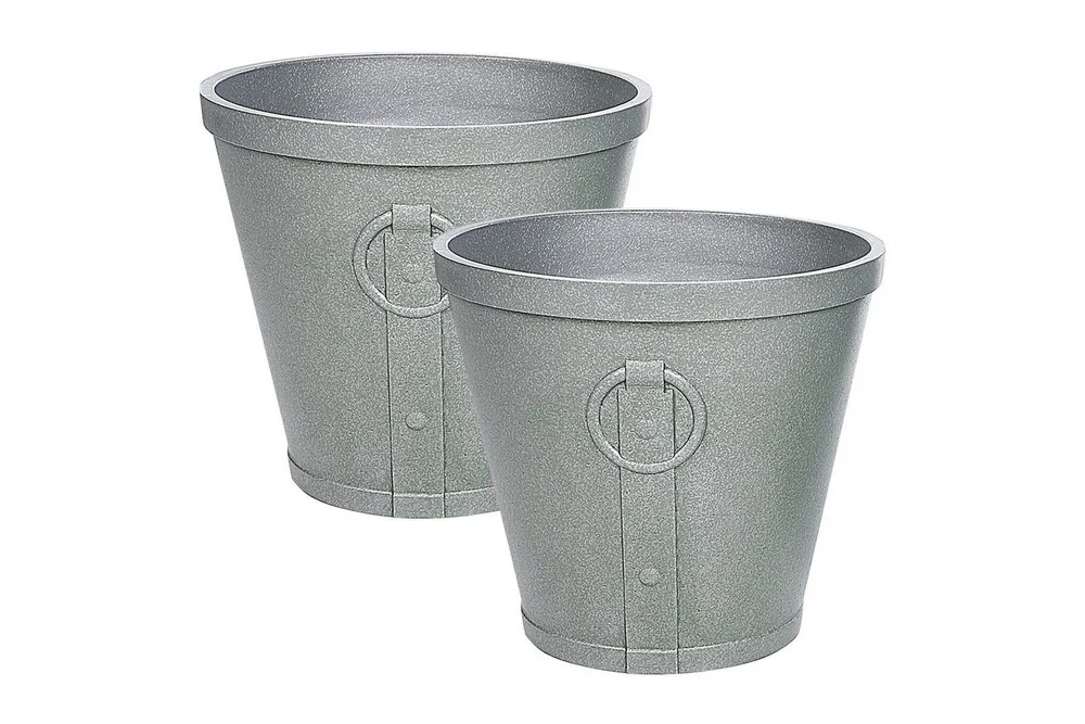 Trädgårdskruka Beliani Vari 41x41x37 cm Grey v:6162188 Trädgårdskruka Beliani Vari 41x41x37 cm Grey v:6162188