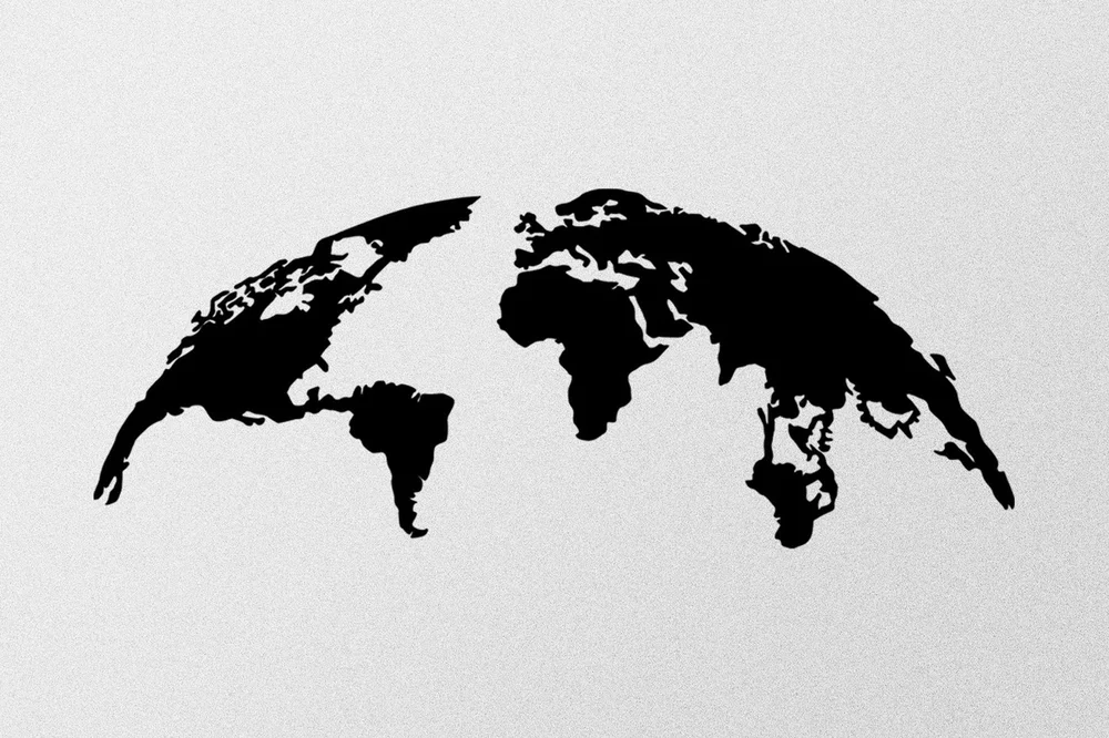 World Map 1 Large Veggdekor v:9886015