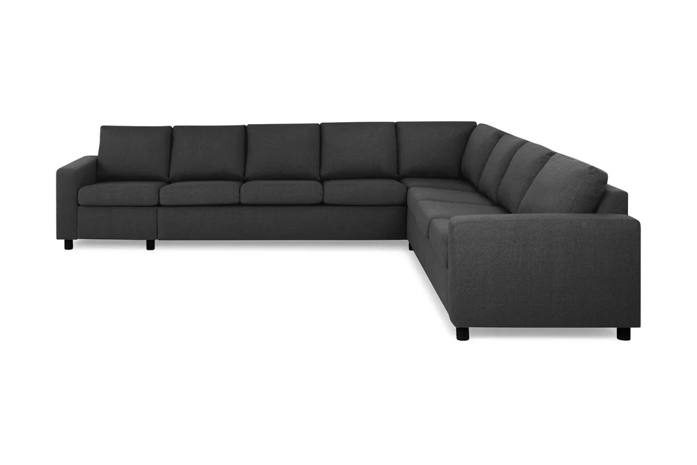 Crazy 7-seters Vendbar L-formet XX-Large Hjørnesofa i Stoff v:9345914