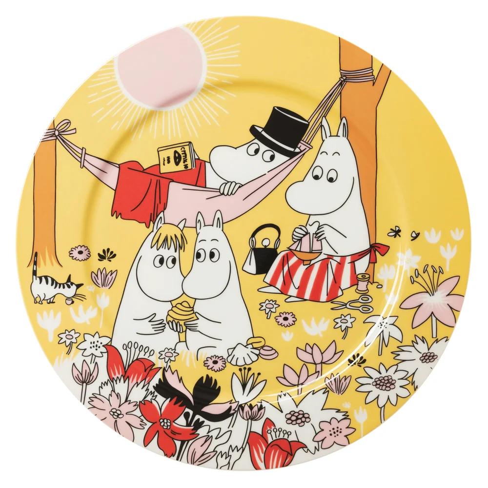 Moomin Serveringsfat 30 cm Family Time, Gul v:4113471