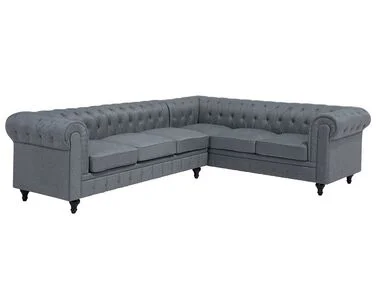 Hjørnesofa 6-seters CHESTERFIELD Grå Venstrevendt v:7497505 Hjørnesofa 6-seters CHESTERFIELD Grå Venstrevendt v:7497505