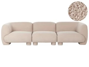 Modulsofa 3-seter MJALBI Bouclé Beige v:7209975 Modulsofa 3-seter MJALBI Bouclé Beige v:7209975