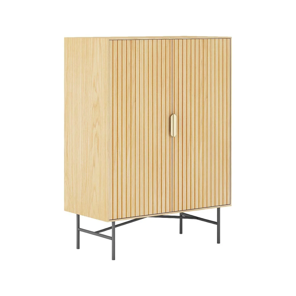 Skap HOME4YOU Bassel 80x40x110 cm 3D melamin v:6818201