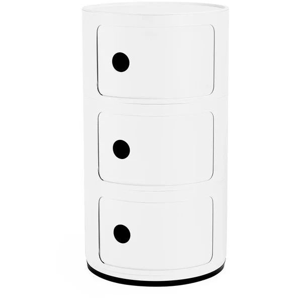 Componibili Recycled Oppbevaring med 3 Rom, Hvit v:1251672