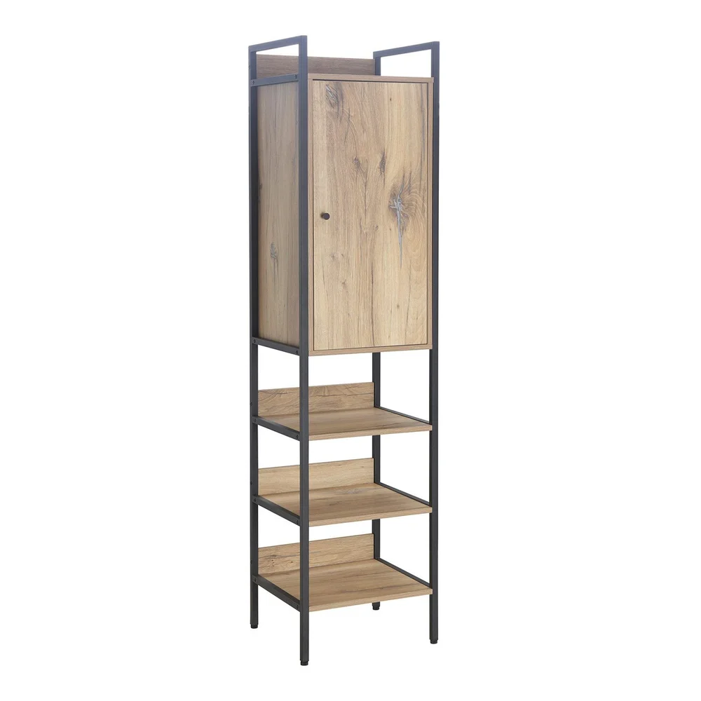 Vinstativ Bjeldor Rustic melamin 44x40x180 cm v:7552058