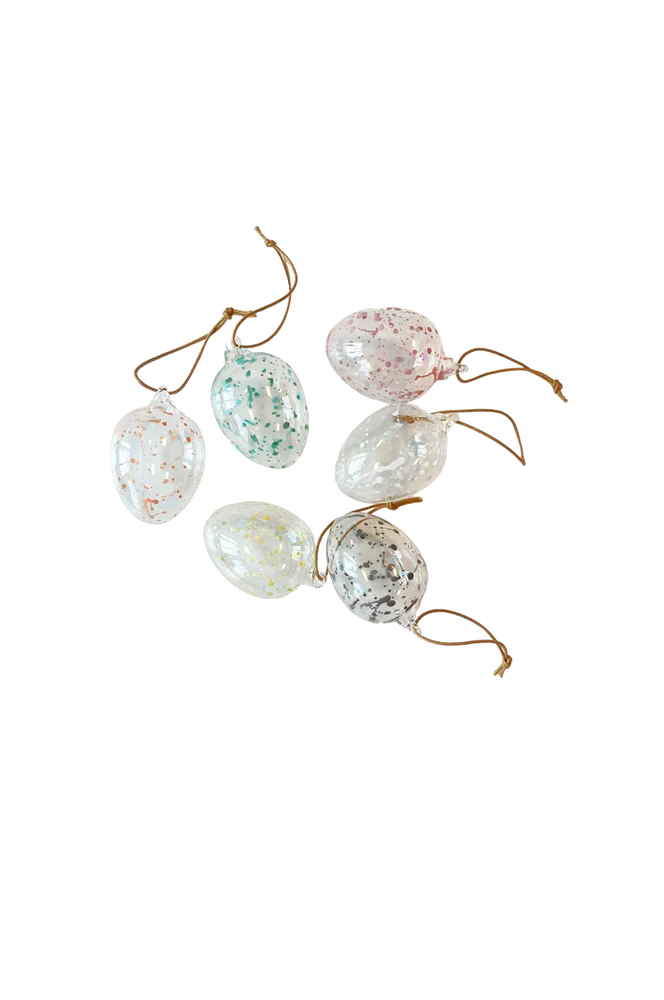 Egg i glass Stänk 6-pakning – Transparent – Dekor | m v:6170341