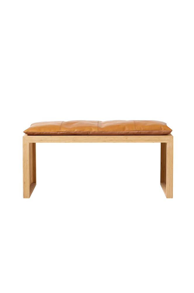 Benk 3-seter Bambu Rib sett – Brun m v:1686390 Benk 3-seter Bambu Rib sett – Brun m v:1686390