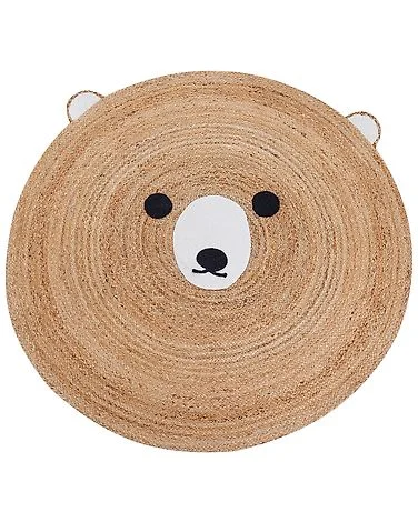 Barneteppe KOSALAR Beige ø 120 cm Jute v:8353171 Barneteppe KOSALAR Beige ø 120 cm Jute v:8353171